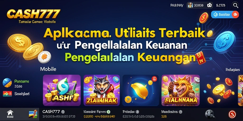 Tampilan utama CASH777 dengan fitur pengelolaan keuangan.