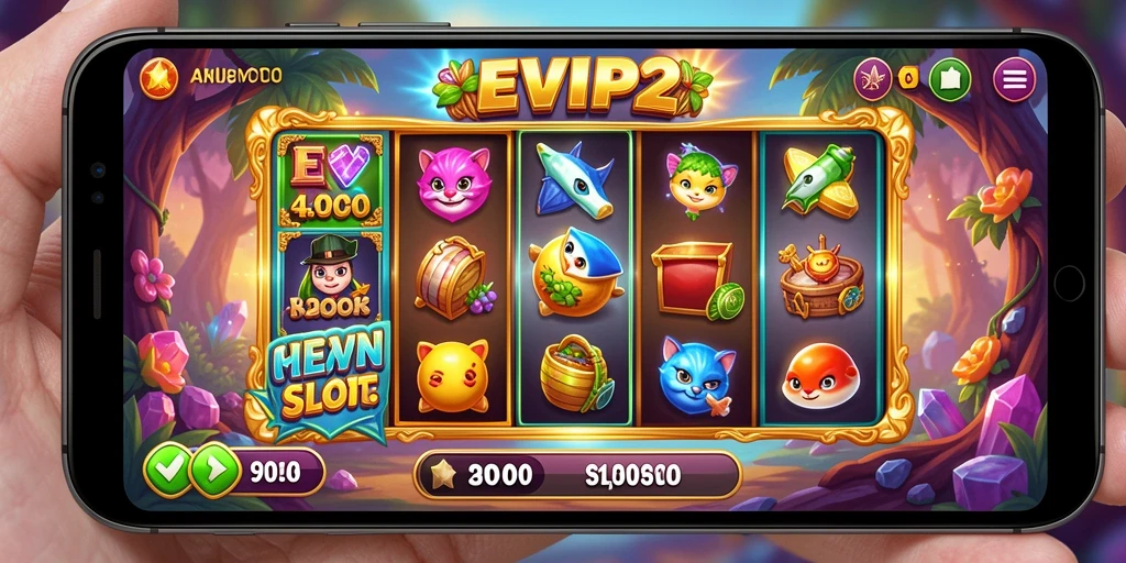 Tampilan menarik dari gameplay slot di EVIP2.