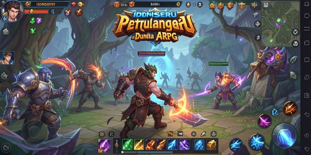 Tampilan gameplay ARPG yang seru dan mendebarkan di IDNSERU.