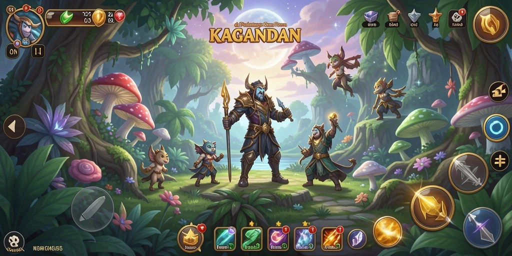 Tampilan gameplay seru di dunia petualangan KAGANDAN.