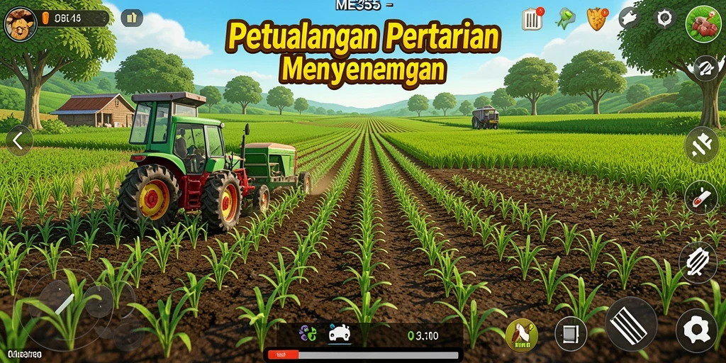 Tampilan gameplay ME355 yang mengasyikkan dan mendalam dalam pertanian.