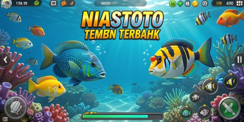Screenshot NIASTOTO menampilkan gameplay seru Tembak Ikan.