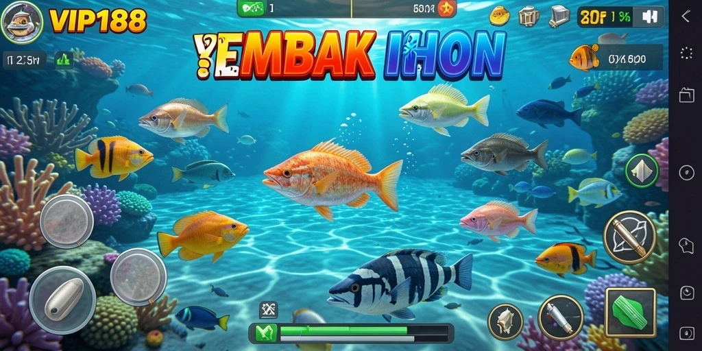 Tampilan menarik dari gameplay Tembak Ikan di VIP188.